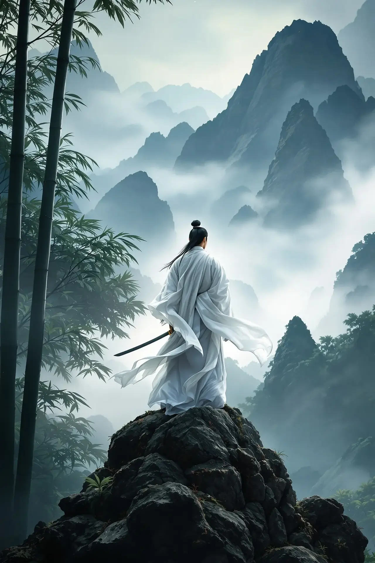短剧《剑落南诏》海报，穿越题材，共46集